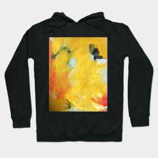 Abstract Yellow flower Hoodie